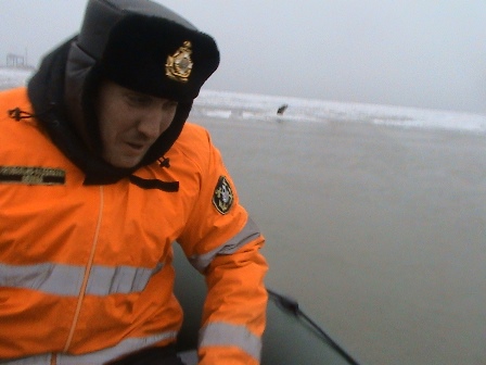 У Маріуполі врятували собаку, яку відносило у море на крижині