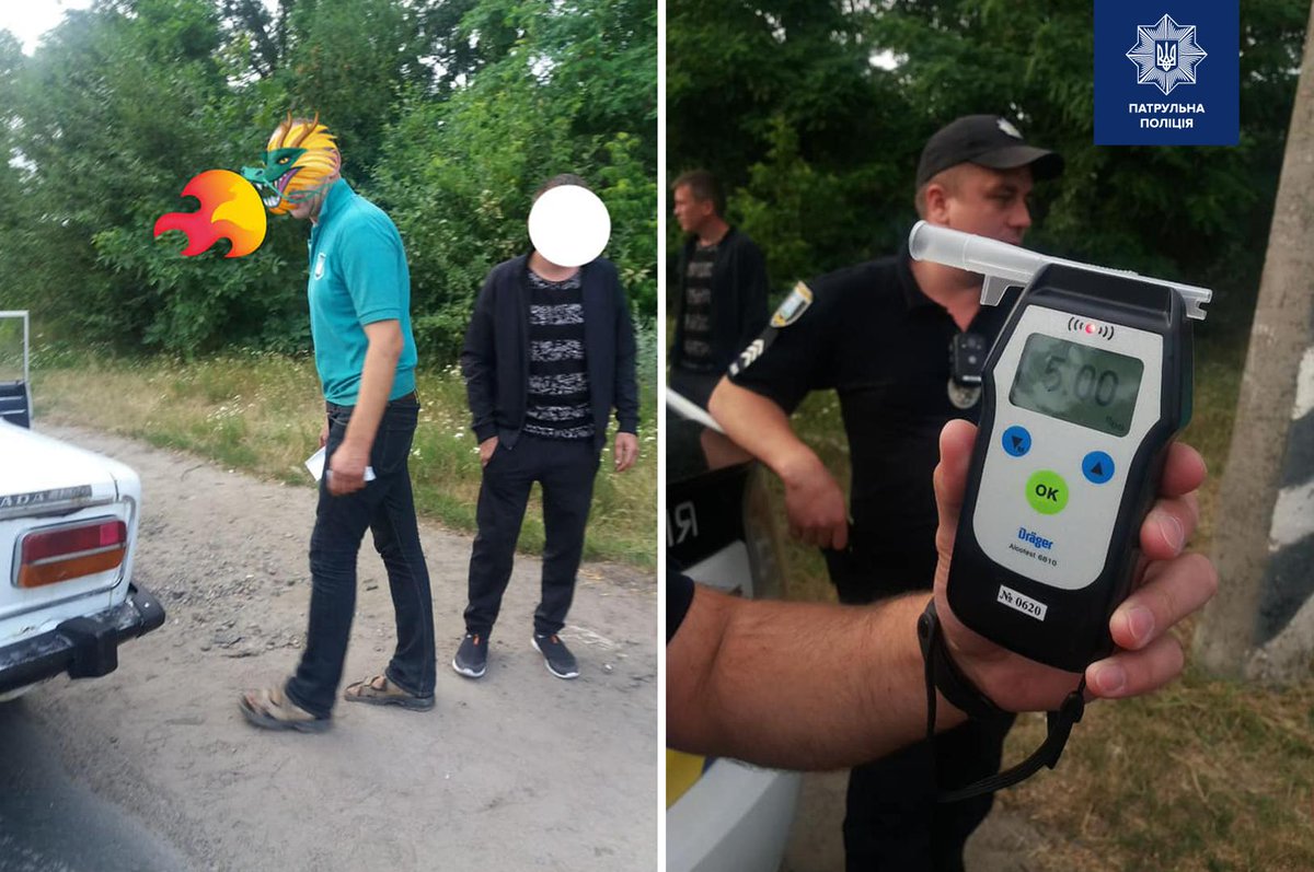 Такі дракони можуть наробити багато лиха: під Рівно затримали п'яного водія