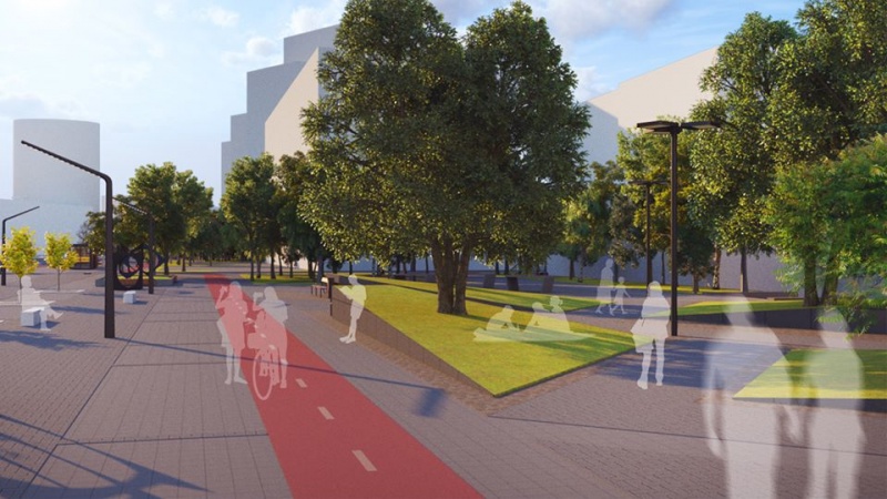 Архитекторы показали, как будет выглядеть первая smart-улица в Киеве