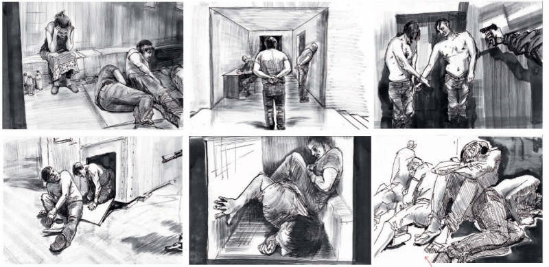 Художник з Донецька показав, що з ним робили терористи "ДНР" у полоні в картинках (фото)