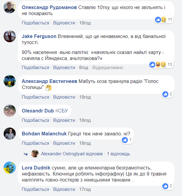 Украинское радио опубликовало карту без Крыма (фото)