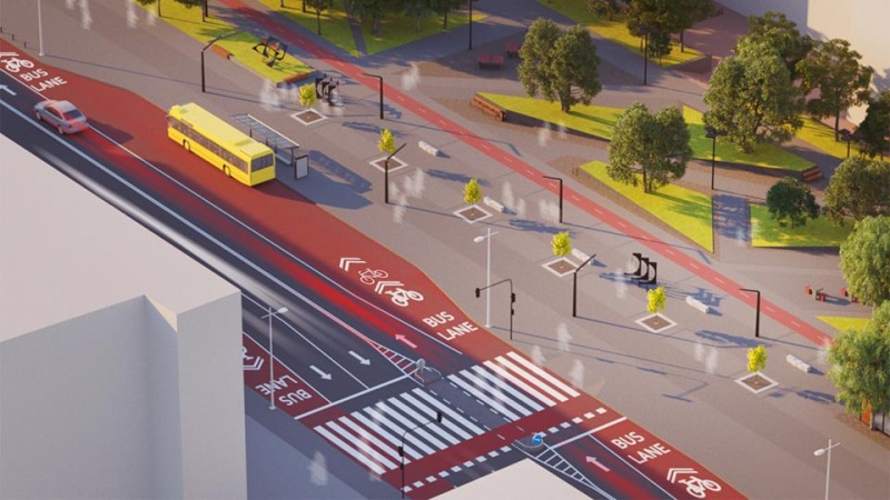 Архитекторы показали, как будет выглядеть первая smart-улица в Киеве