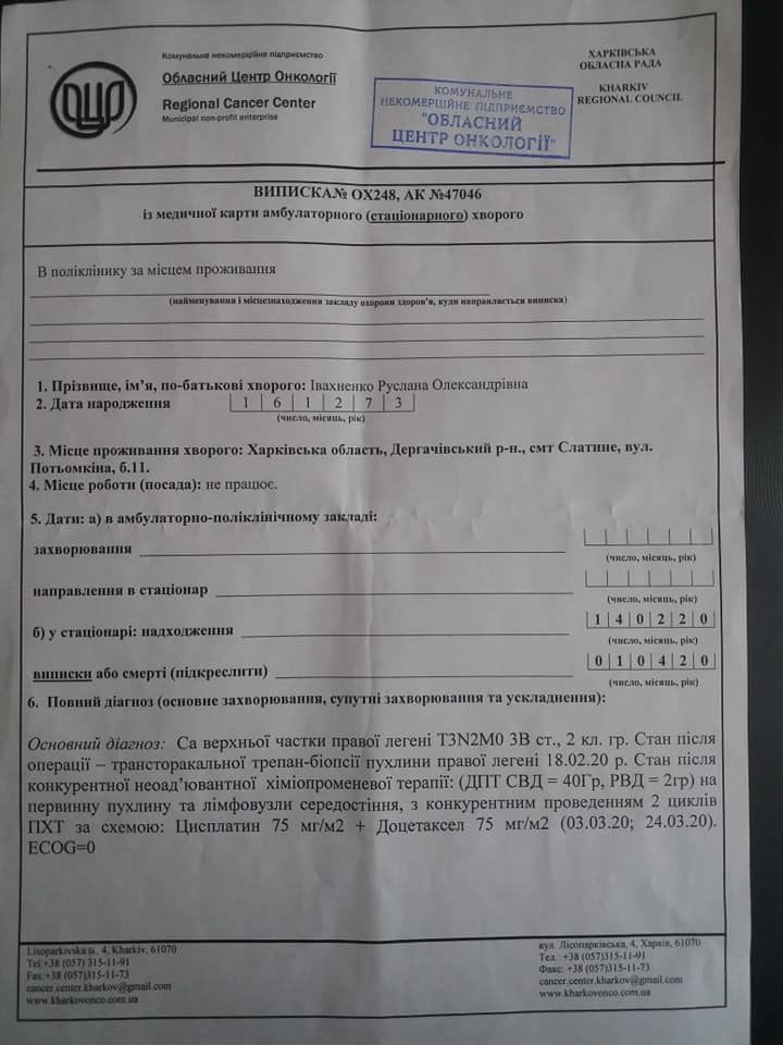 Є всі шанси: українці не вистачає 70 тисяч, щоб вилікуватися від раку