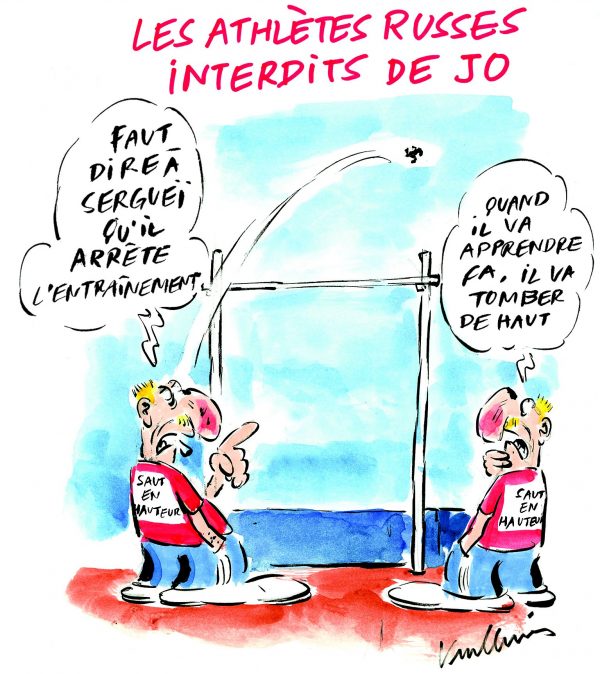 Charlie Hebdo создали карикатуру на российских легкоатлетов