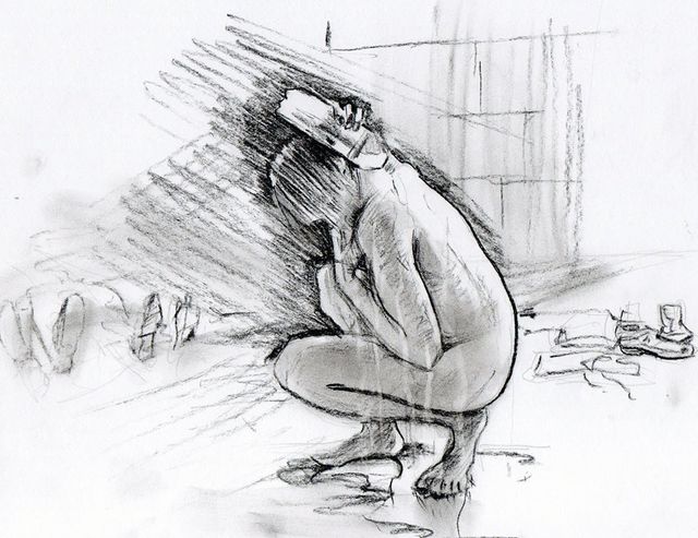 Художник з Донецька показав, що з ним робили терористи "ДНР" у полоні в картинках (фото)