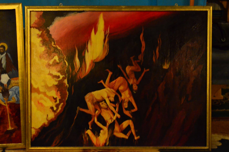 В храме Ивано-Франковской области нашли икону с &quot;голым Ющенко в аду&quot;