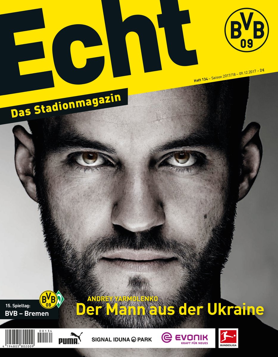 Украинский футболист попал на обложку немецкого журнала