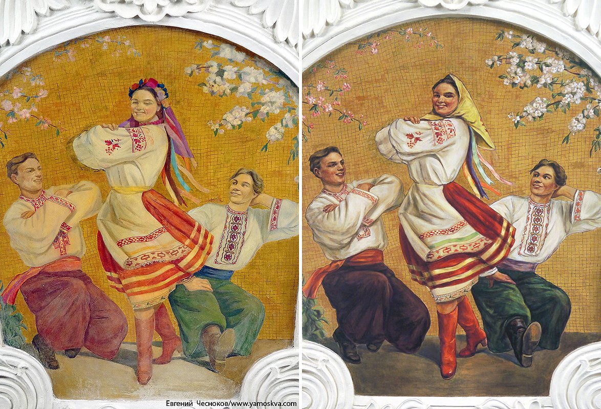 У Москві "деукраїнізували" фреску в метро