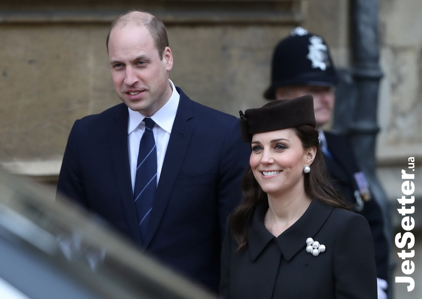 Беременная Кейт Миддлтон посетила пасхальную службу накануне родов (фото)