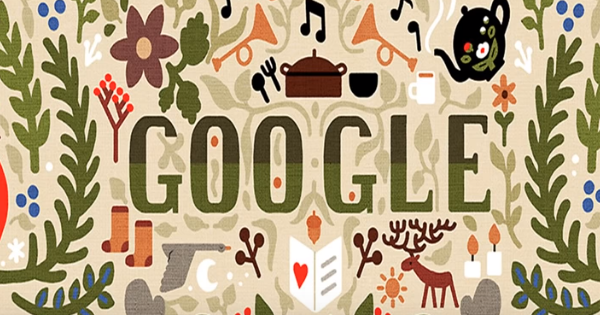 Google привітав з новорічними святами оригінальним дудлом