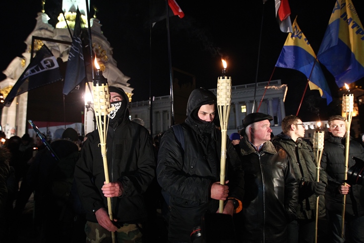 Вогнехреща: в Киеве прошла акция, посвященная годовщине начала боев на Грушевского (фото)