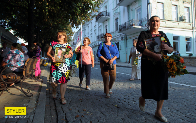 Матери и жены погибших бойцов