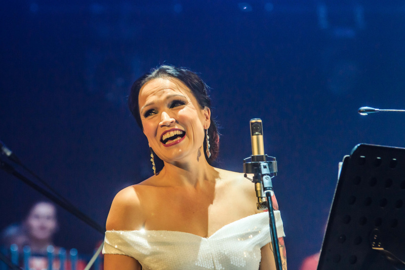 Тарья Турунен в Киеве отметила черно-белое Рождество и заговорила на украинском (фоторепортаж)