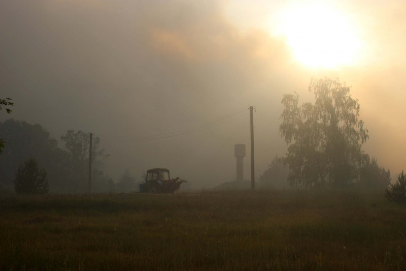 Пожар в Чернобыльской зоне: появились свежие фото и видео
