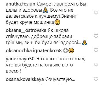 Аніту Луценко обікрали і викрали її автомобіль
