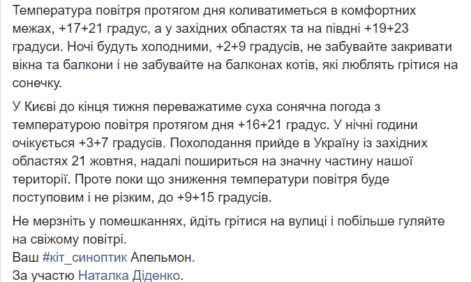 Сильные туманы: синоптики сообщили, когда в Украине закончится теплая осень
