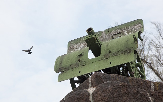 Пушка арсенальцев в Киеве 