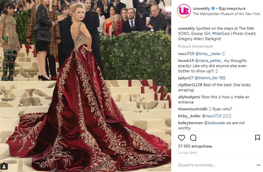 Met Gala 2018: топ-5 лучших нарядов звезд, которые вас удивят