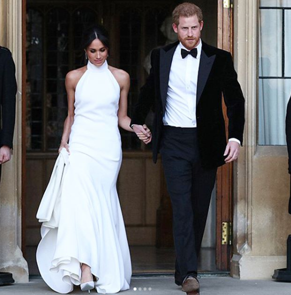Весілля принца Гаррі і Меган Маркл: як виглядала сукня нареченої на званій вечері