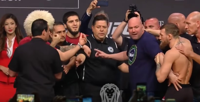 Макгрегор – Нурмагомедов: церемония взвешивания обернулась потасовкой (видео)