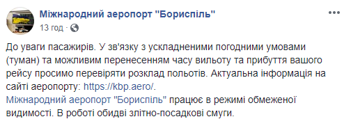 Жесткая посадка самолета в "Борисполе": стали известны подробности