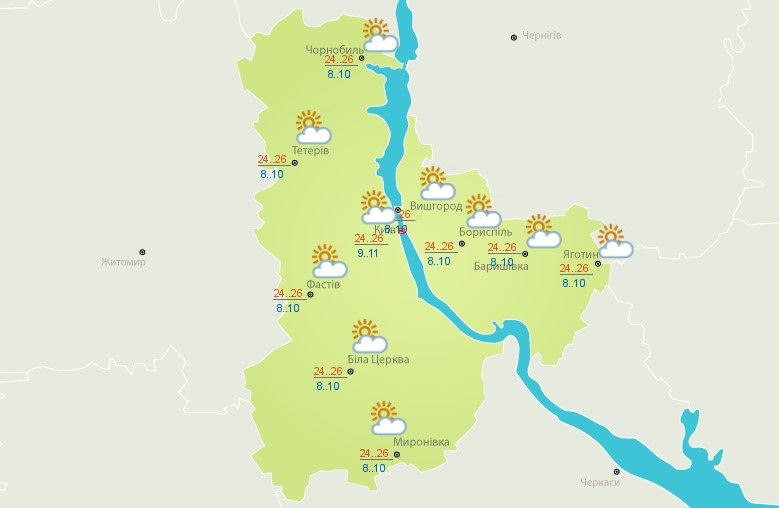 Осадков не ожидается: синоптики сообщили, где в Украине будет "жарче всего"