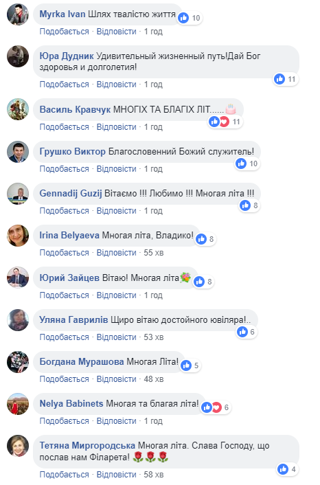 Народний патріарх: українці вітають Філарета з 90-річчям