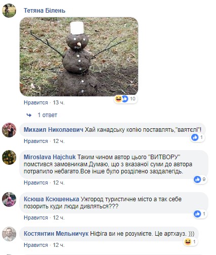 В сети раскритиковали неудачный памятник жертвам Голодомора в Ужгороде