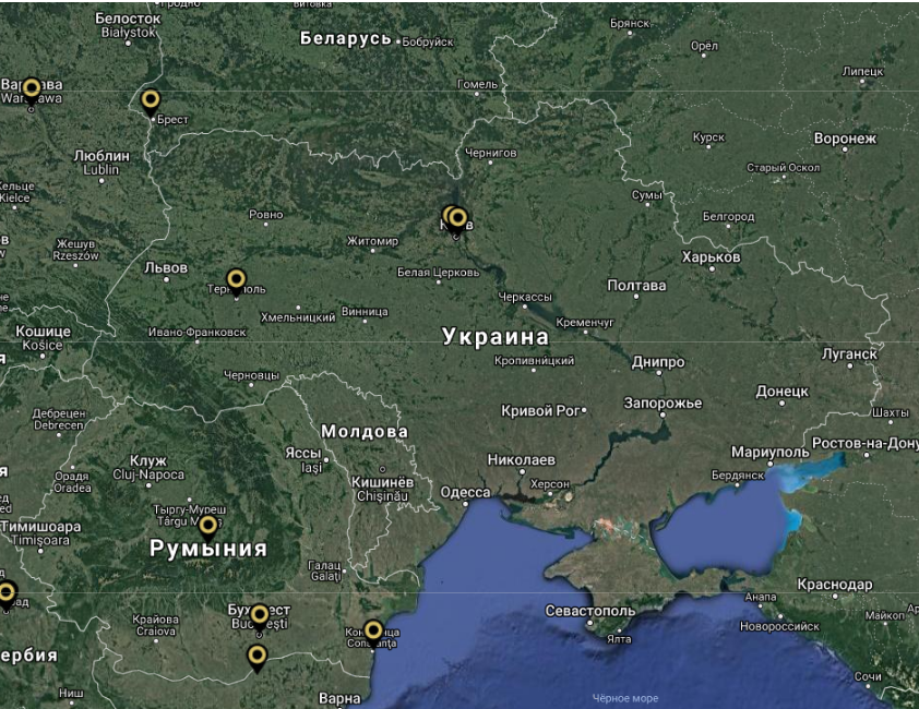 Карта украины энергодар