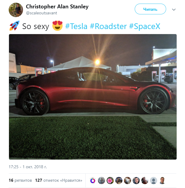 В мережі "засвітився" суперкар від Tesla нового покоління