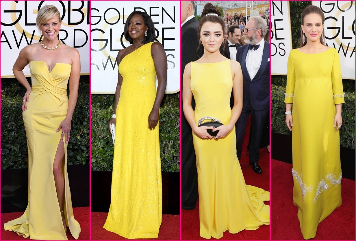 Різ Уізерспун (Nina Ricci), Віола Девіс (Michael Kors), Мейсі Вільямс і Наталі Портман (вінтаж Prada)