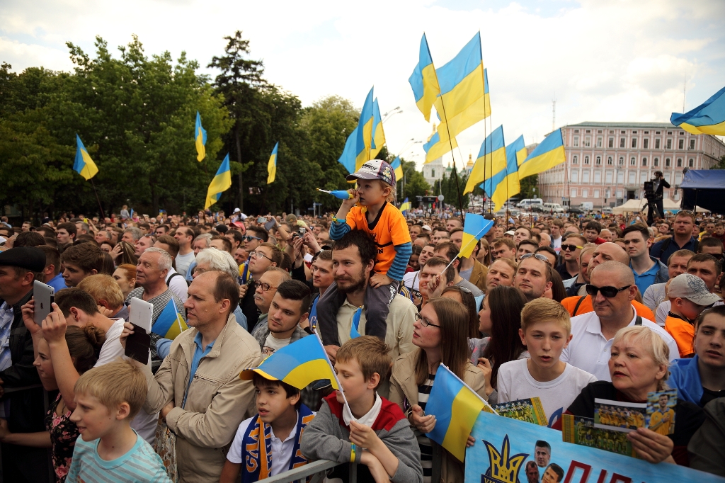 Проводы сборной Украины по футболу на Евро 2016