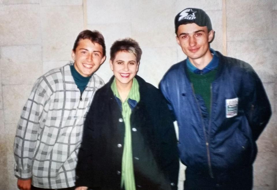 Притула поделился архивным фото с украинской звездой из 90-ых годов