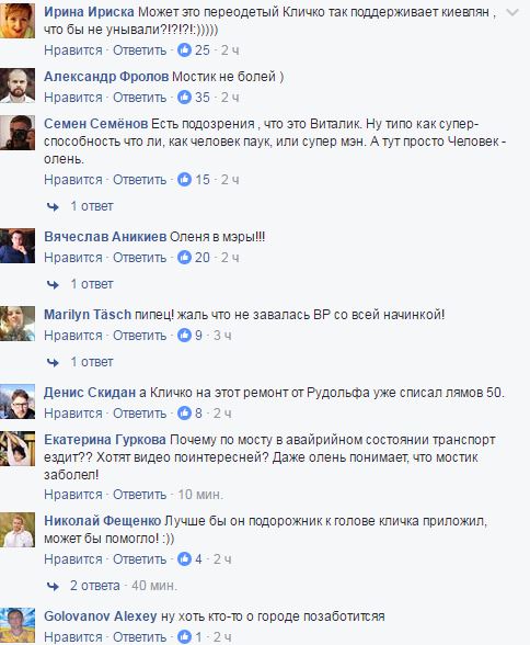 В Киеве "олень" пытался "починить" Шулявский мост с помощью скотча