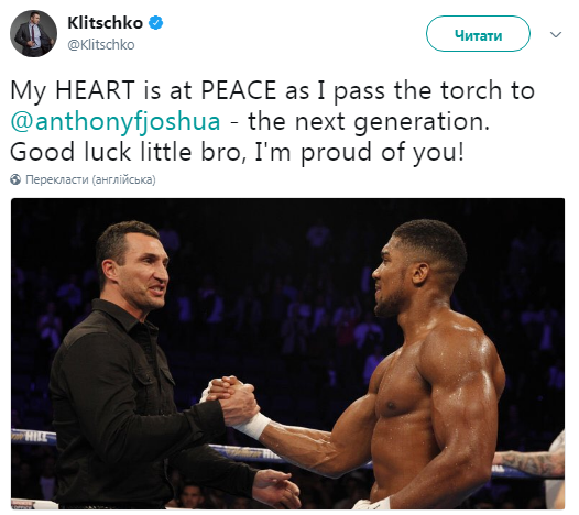 Кличко назвал будущую легенду бокса
