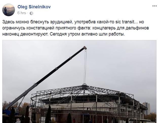 "Концлагерь демонтируют": в Киеве закрыли дельфинарий "Немо"