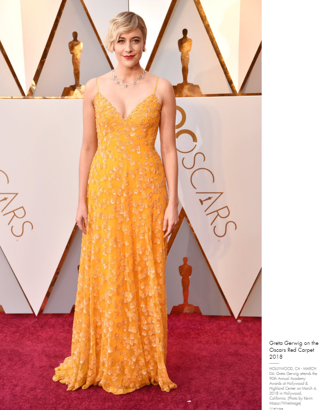 Грета Гервиг в платье от Rodarte