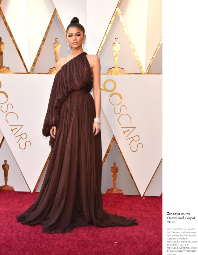 Зендая Коулман на церемонии Оскар 2018