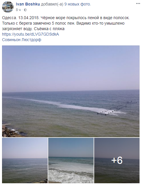 На побережье Одессы заметили странную пену (фото и видео)