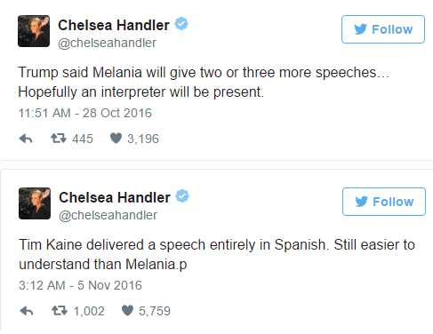 У США висміяли володіння англійською мовою Меланії Трамп