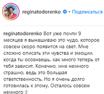 "9 месяцев я вынашиваю это чудо": Регина Тодоренко спровоцировала слухи о беременности