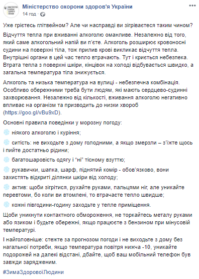Ощущения обманчивы: в МОЗ рассказали, согревает ли глинтвейн на самом деле