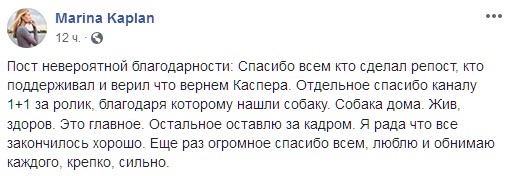 "Обнимаю каждого": в Киеве нашли похищенного мопса "Каспера" (фото)