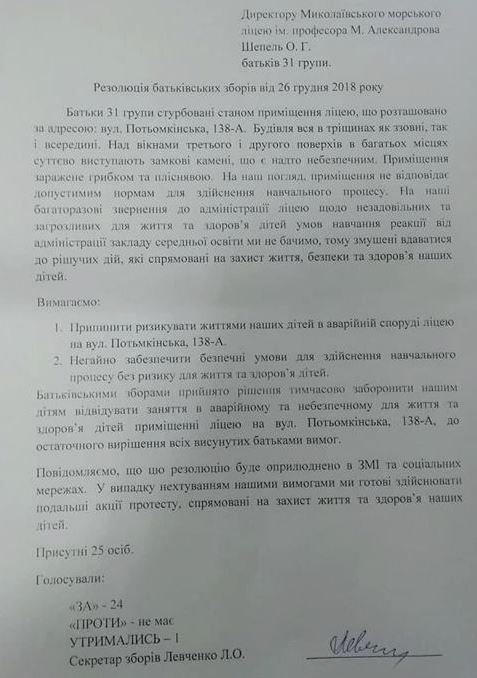 Повна антисанітарія: у Миколаєві збунтувалися студенти морського ліцею