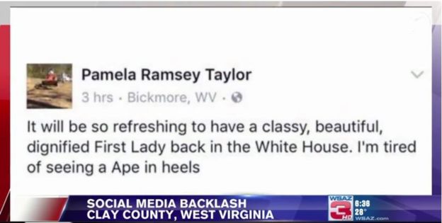 "Обезьяна на каблуках": американцев возмутил расистский пост про Мишель Обаму