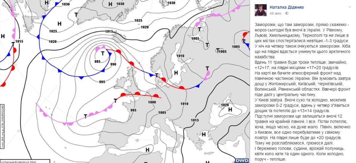 Синоптик попередила українців про "підступні" заморозки