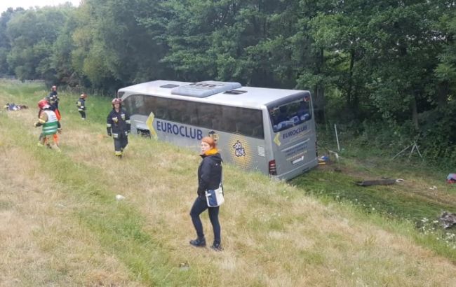 В Польше перевернулся автобус с украинцами: водитель признал свою вину