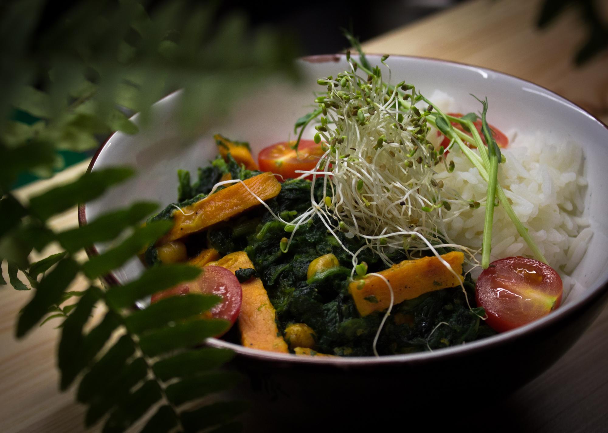 Оригінальний пісний рецепт: рис з бататом у кокосовому молоці