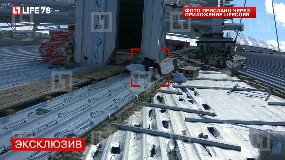 В Питере недостроенный стадион для ЧМ-2018 затопило водой