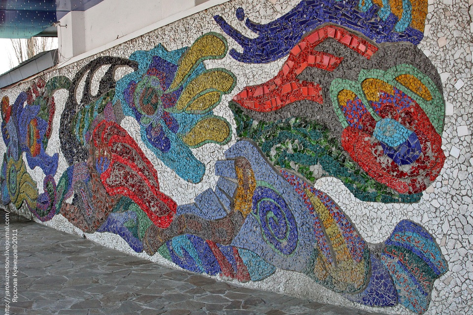 Мозаичное панно "Ветер"